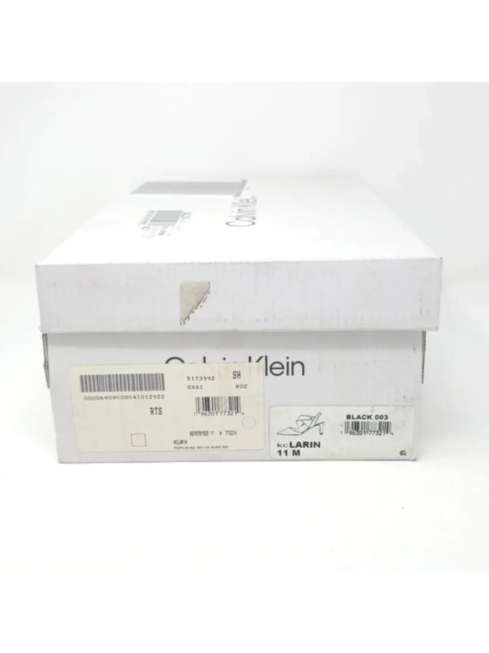 Calvin Klein Women's Larin Pump, Black Leather, 11M - Picture 8 of 8